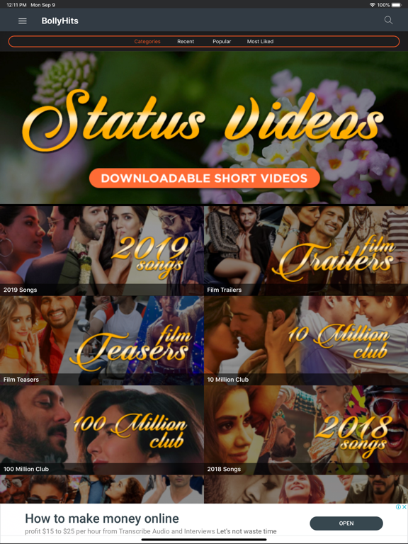 Screenshot #4 pour BollyHits: Hindi Videos 2022