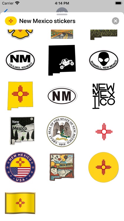 New Mexico USA emoji stickers by Sergei Fomichev