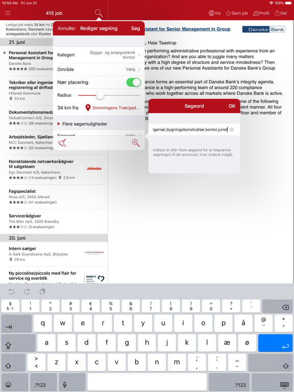 Screenshot #6 pour Jobindex: Søg job og arbejde