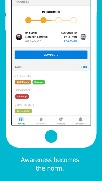Trickle Mobile Screenshot