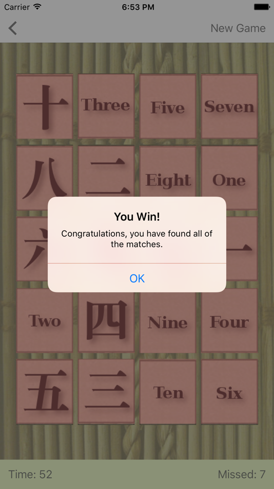 #3. Chinese Card Match (iOS) 由: Nicholas Exner