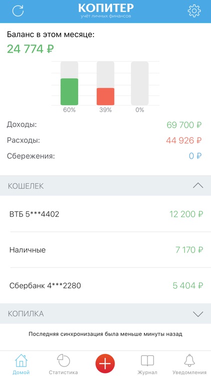 Копитер - учет личных финансов