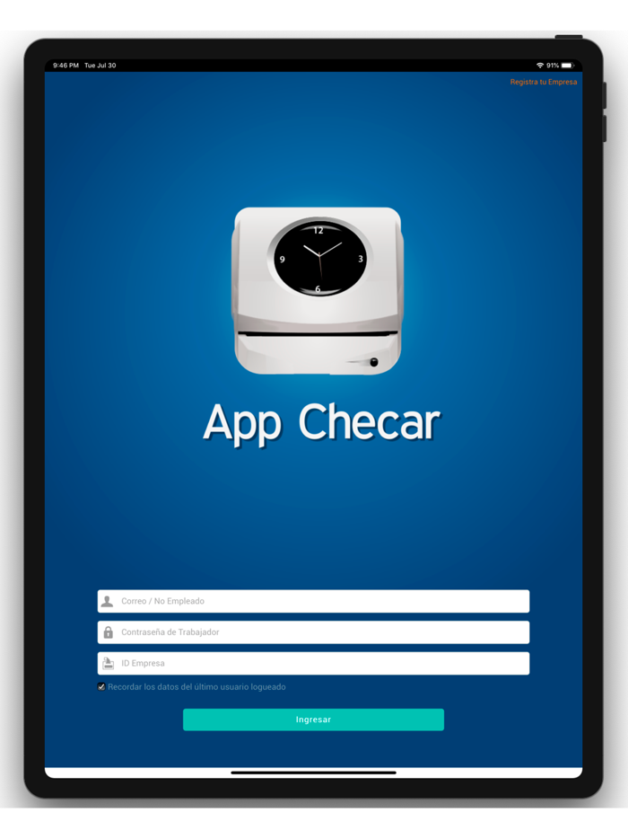 App Checar Fingerprint