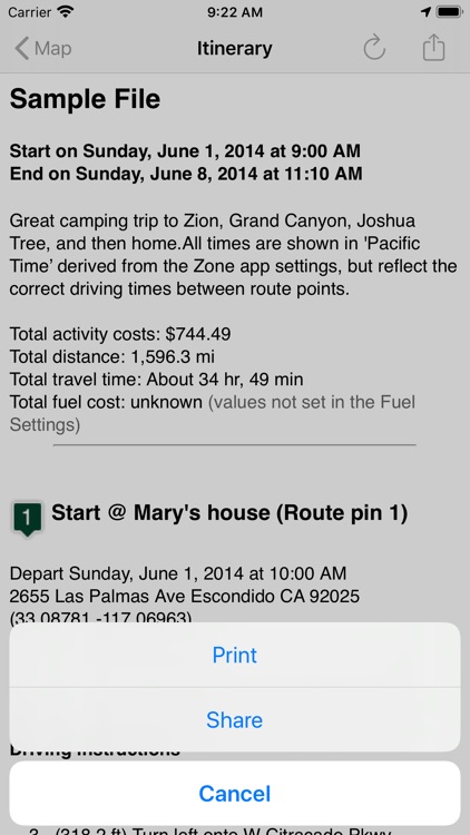 Road Trip Planner Viewer