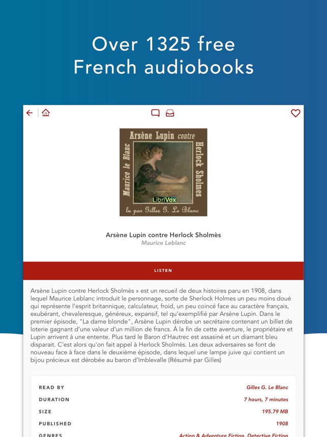 Livres audio en français, French Audiobooks