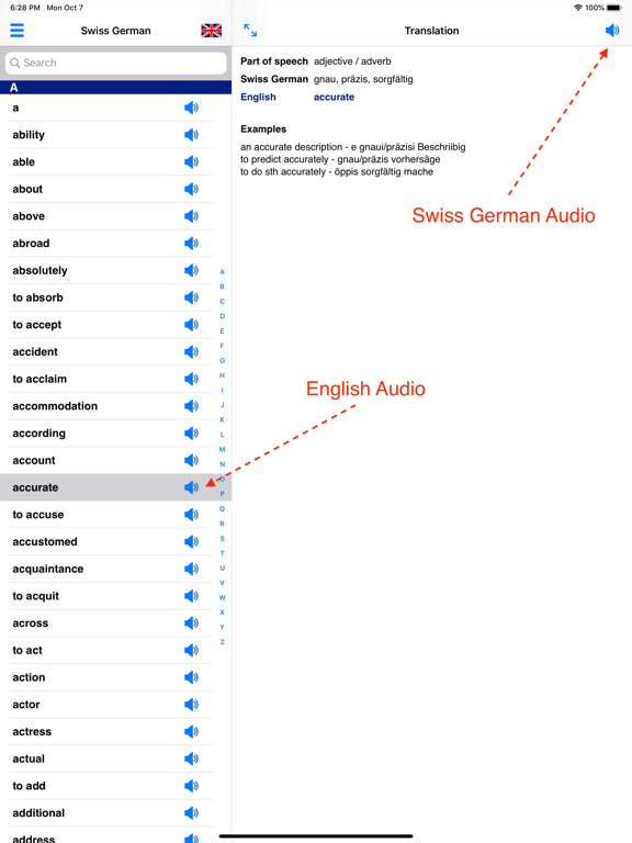 Screenshot #4 pour Swiss German Dictionary