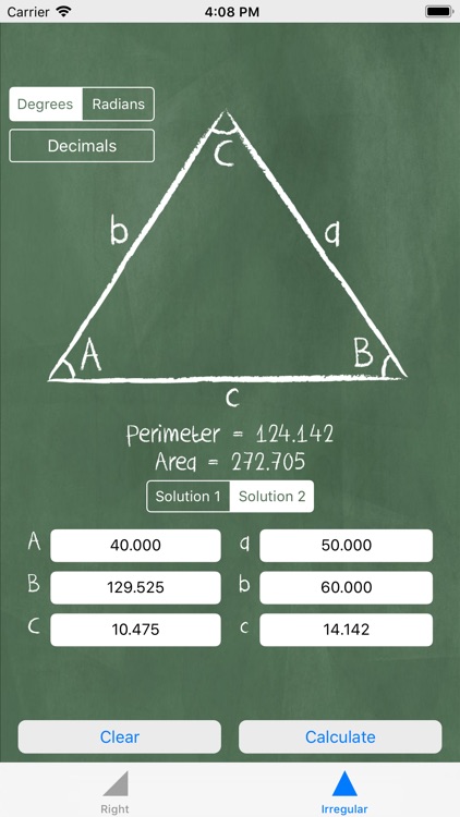 Triangle Solver - Trigonometry screenshot-4