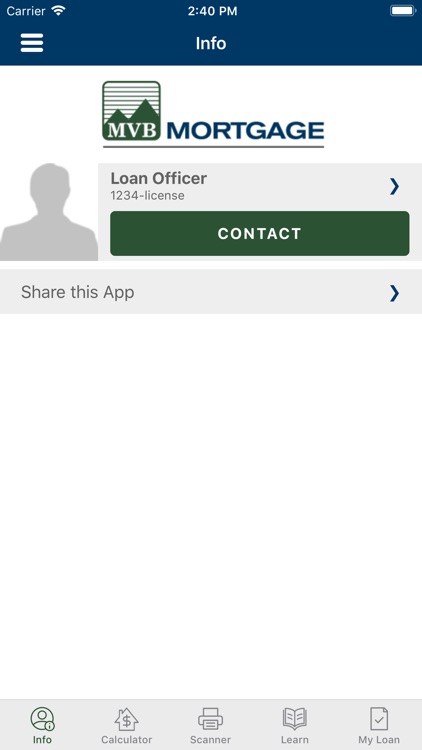 My MVB Mortgage