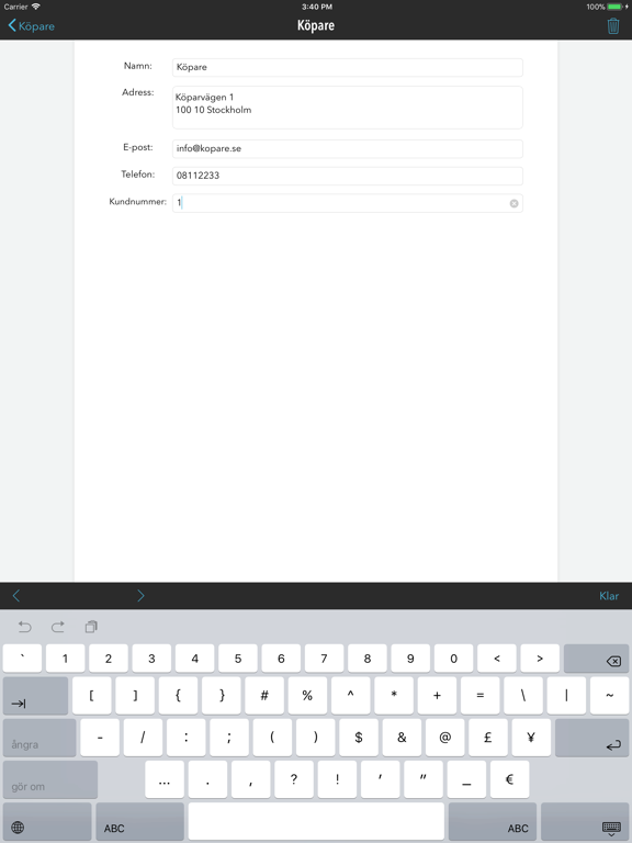 Screenshot #5 pour FakturaMallen