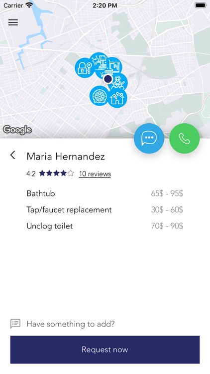 Find professionals nearby