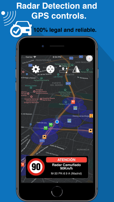 Radars Europe - ES,PT,FR,IT,DE Screenshot 1 - AppWisp.com Radars Europe - ES,PT,FR,IT,DE Screenshot 1 - AppWisp.com