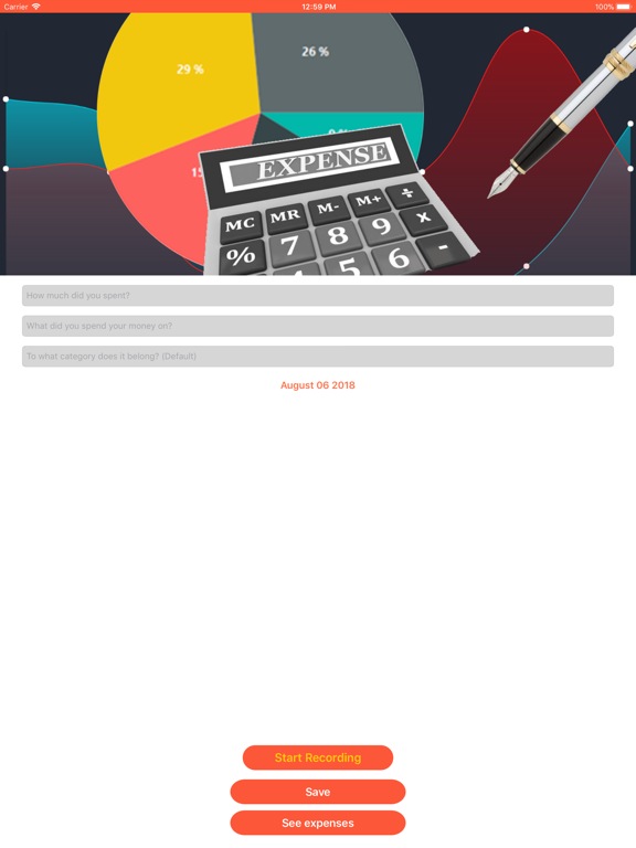 Screenshot #4 pour My Expenses Tracker