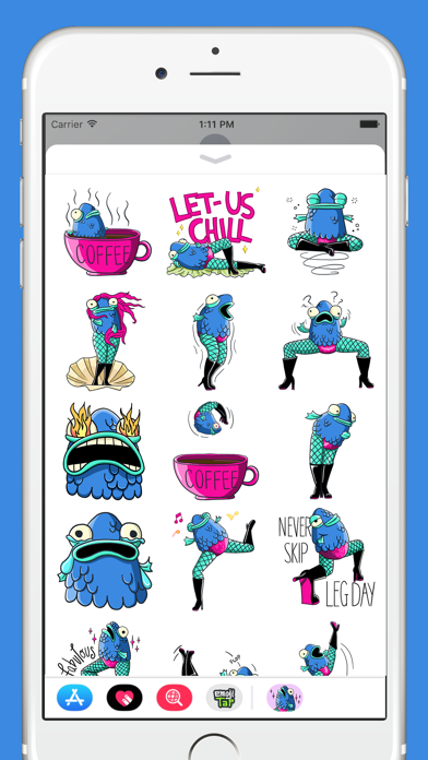 Screenshot #3 pour Fishlegs Stickers