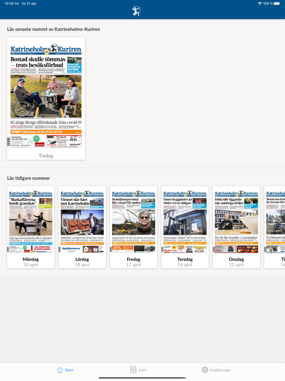 Screenshot #4 pour E-tidning KKuriren