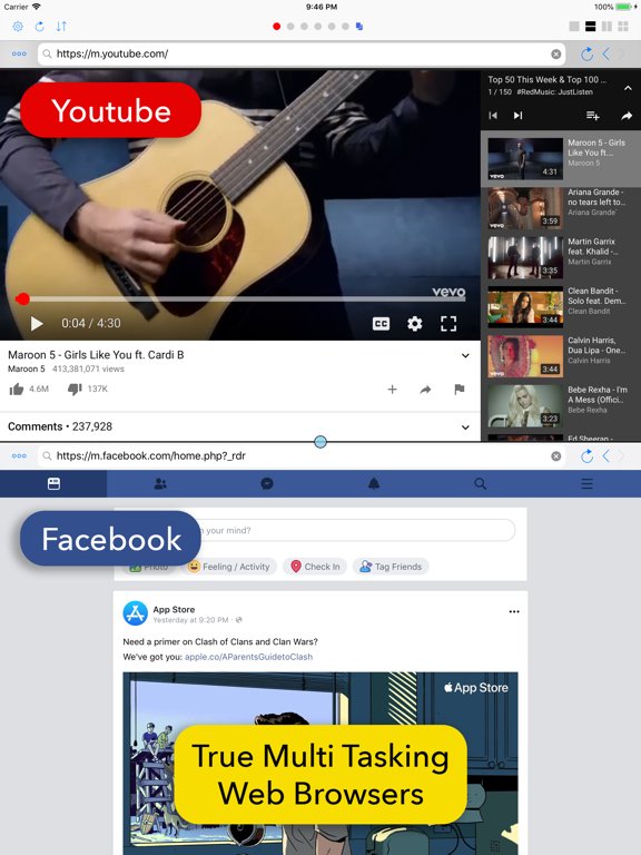 Screenshot #4 pour Split Screen: MultiTasking Web