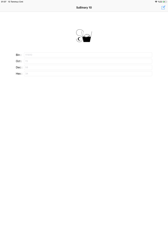SuBinary 10 iPad screenshot 2 - Utilities app