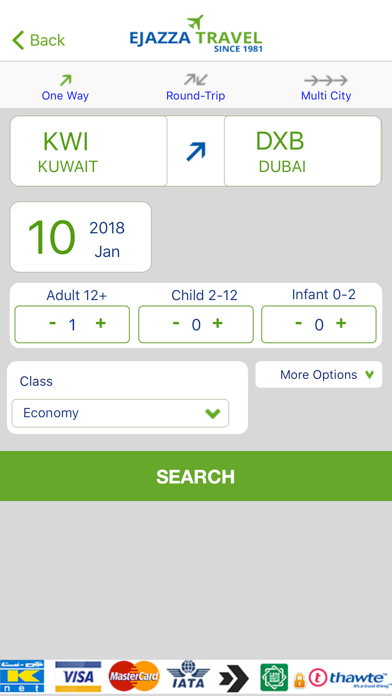 Ejazza Travels iPhone screenshot 4 - Travel app