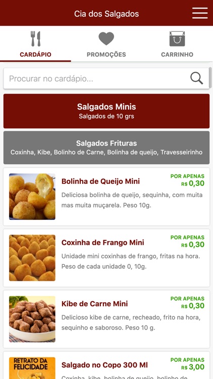 Cia dos Salgados Delivery