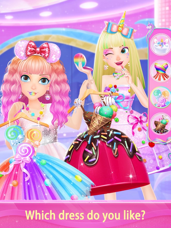 Unicorn Fantasy Hair Salon iPad screenshot 5 - Games app