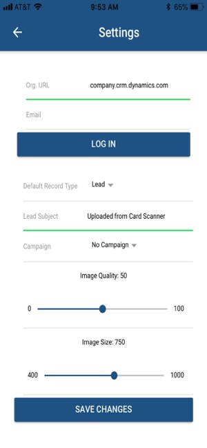 Card Scanner For Dynamics 365