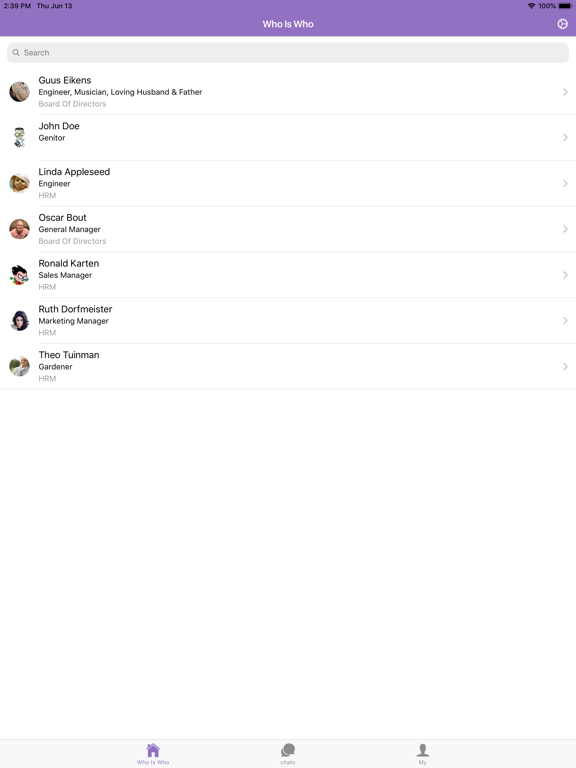 Who Is Who Net app screenshot 2