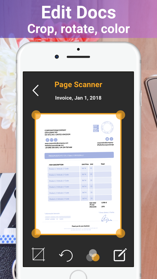 #4. Phone Scanner: Scan PDF file (iOS) Podle: Joy Sarkar