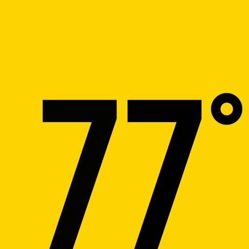 77度