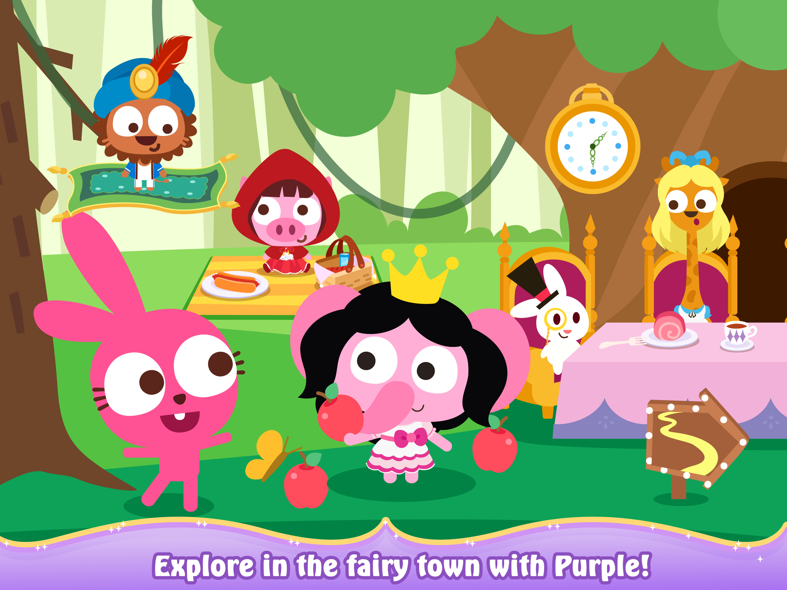 Purple Pink Fairy Tale Town screenshot 6