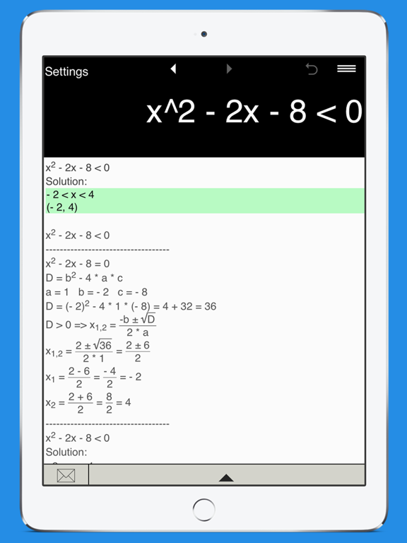 Screenshot #2 for Inequality Calculator