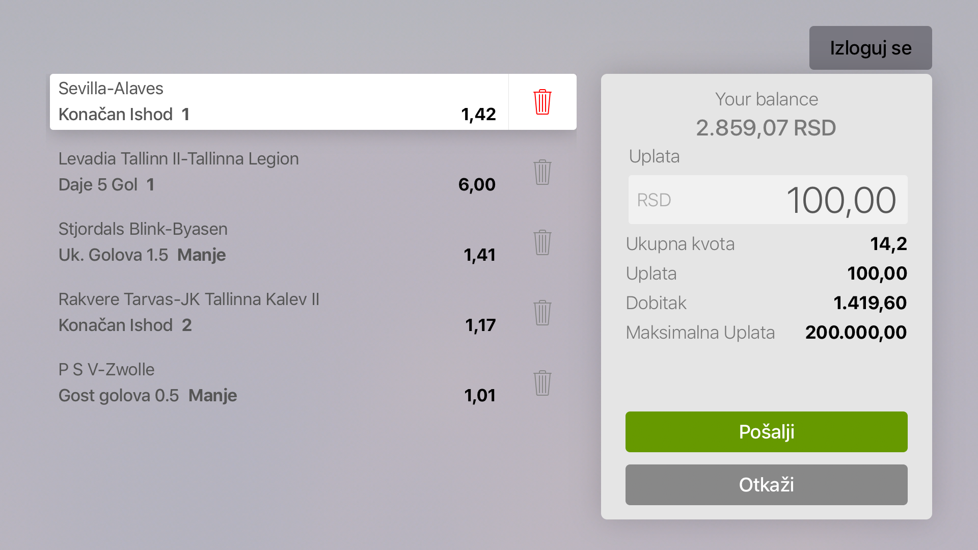 Meridianbet RS screenshot 2