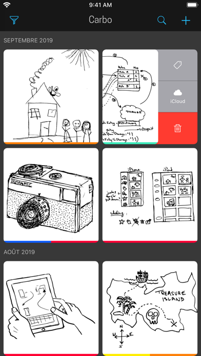 Screenshot #1 pour Carbo › Dessin + notes, pencil