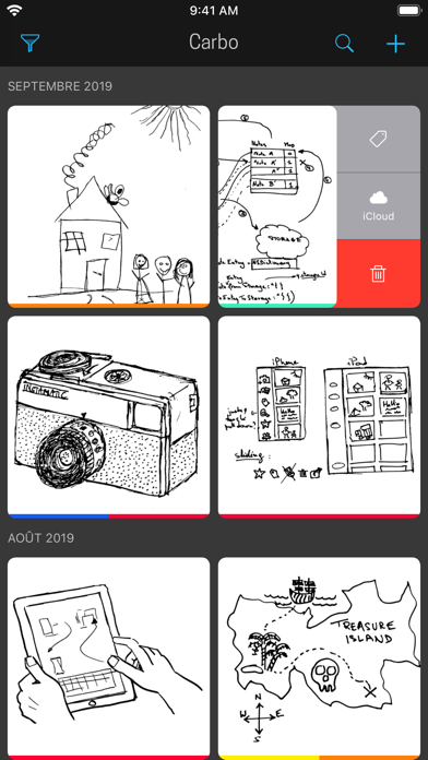 Screenshot #1 pour Carbo › Carnet numérique