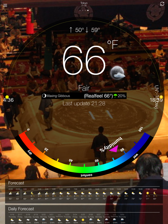 Weather ⁰ iPad screenshot 6 - Weather app