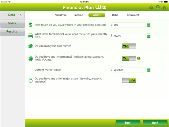 Screenshot #5 pour Personal Financial Plan Wiz