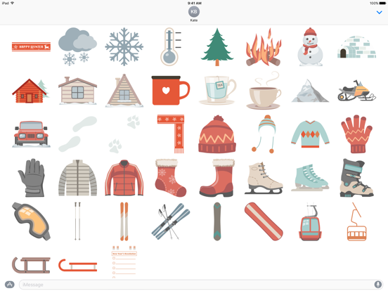 Screenshot #4 pour Winter Fun - Stickers