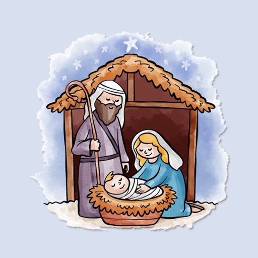 Cozy Nativity Scene Stickers icon