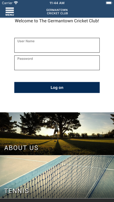 Germantown Cricket Club iPhone screenshot 1 - Lifestyle app
