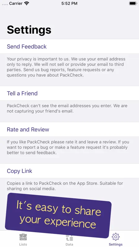 PackCheck Packing List screenshot 10 of 10