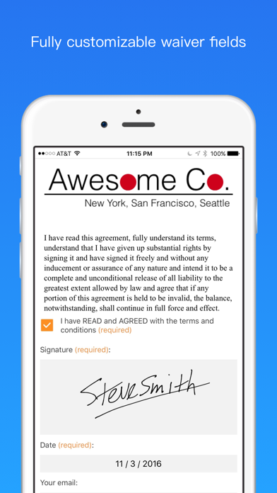 How to cancel & delete WaiverForever - Online Waiver from iphone & ipad 4