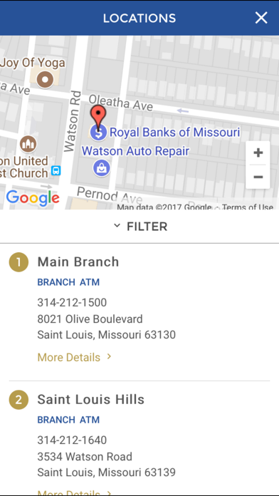 Royal Banks of Missouri Mobile Screenshot