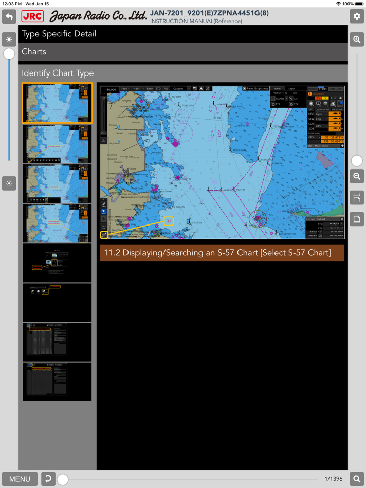 #5. ECDIS Electric Manual (iOS) 由: JAPAN MARINE SCIENCE INC.