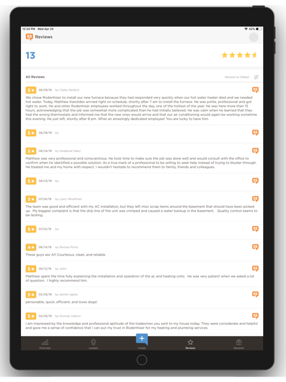 ReviewBuzz iPad screenshot 4 - Business app