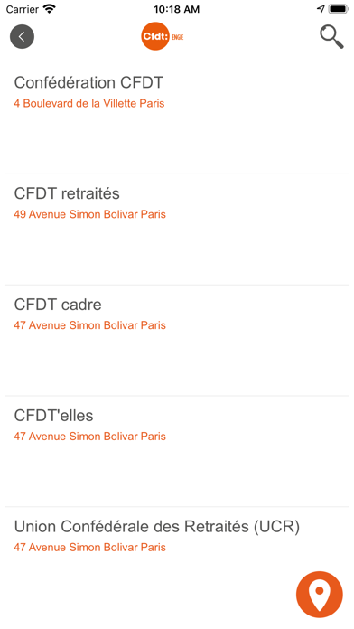 CFDT ENGIE Screenshot