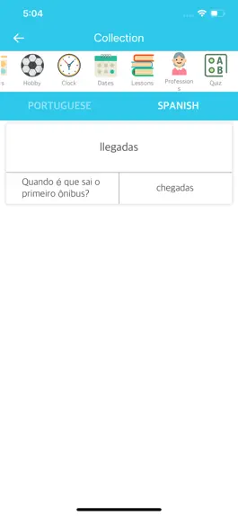 Game screenshot Portuguese Spanish Dictionary hack