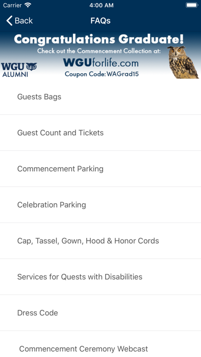 Commencement WGU screenshot 4