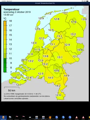 Screenshot 1 Weer & Zo Nederland iphone