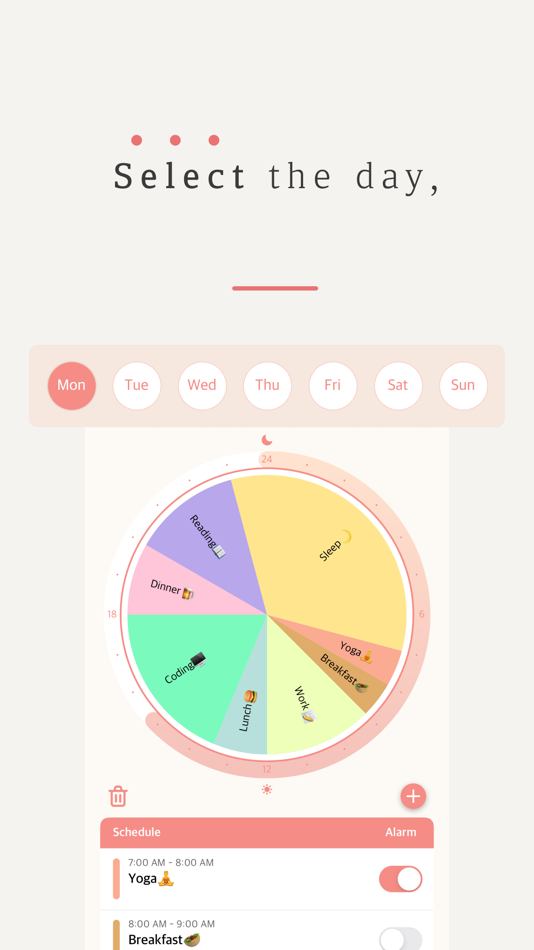 #2. DayDay - Circular Timetable (iOS) 由: JiHoon Lee
