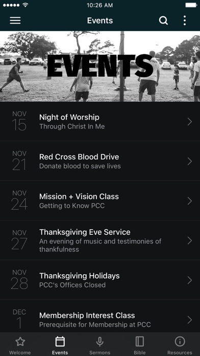 Peninsula Community Chapel Screenshot