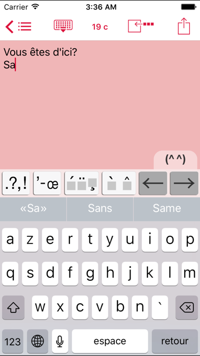 Easy Mailer French Keyboard Screenshot 1