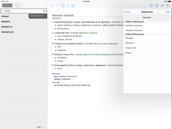 Screenshot #6 pour WordWeb Dictionary
